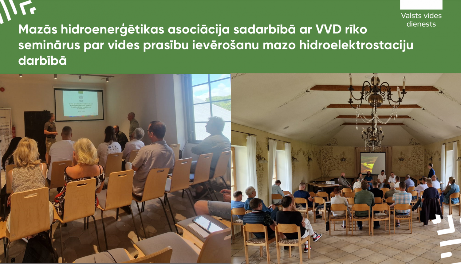 Mazās hidroenerģētikas asociācija sadarbībā ar VVD rīko seminārus par vides prasību ievērošanu mazo hidroelektrostaciju darbībā