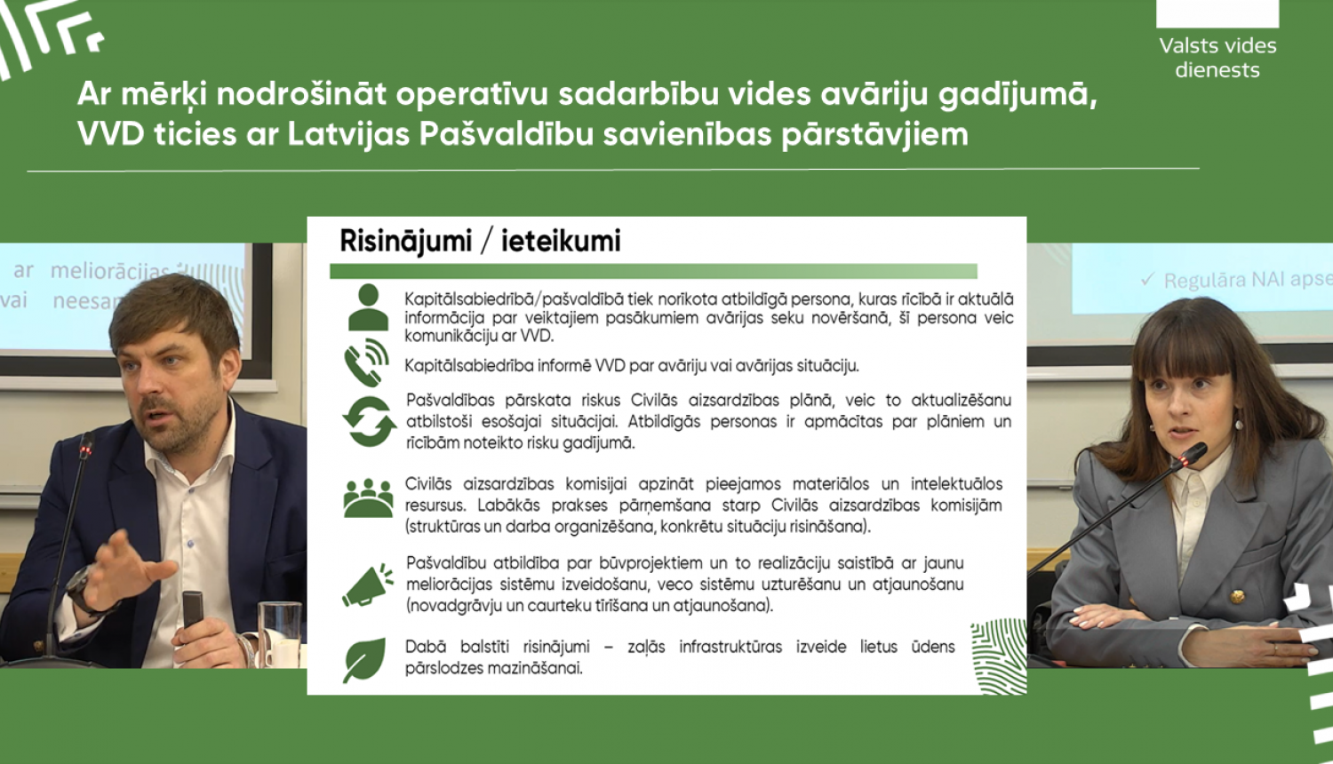 Ar mērķi nodrošināt operatīvu sadarbību vides avāriju gadījumā, Valsts vides dienests ticies ar Latvijas Pašvaldību savienības pārstāvjiem